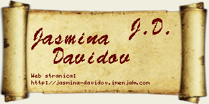 Jasmina Davidov vizit kartica